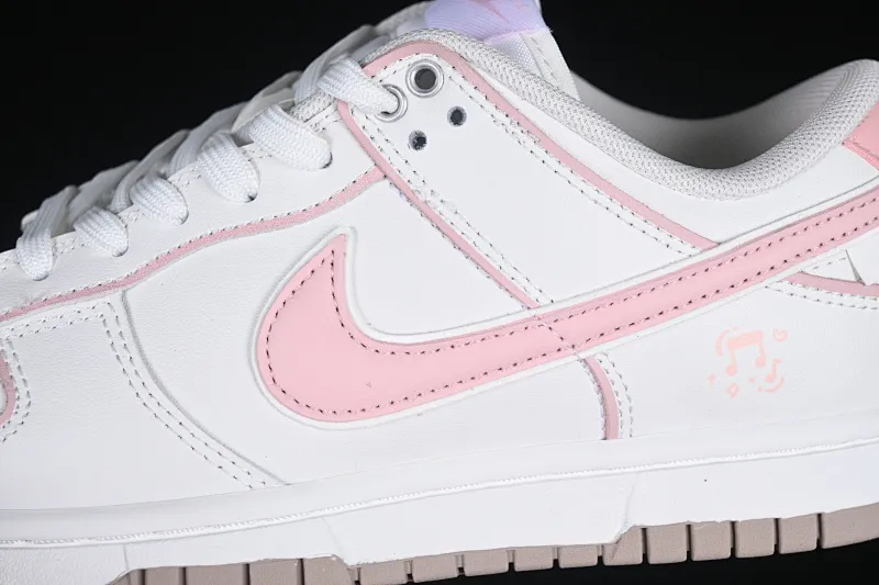 All Categories Nk SB Dunk Series Nk SB Dunk Low Low-top sneakers Nike SB Dunk Low White and pink color Anniversary high-end customization Low-top casual sneakers WP0212-013